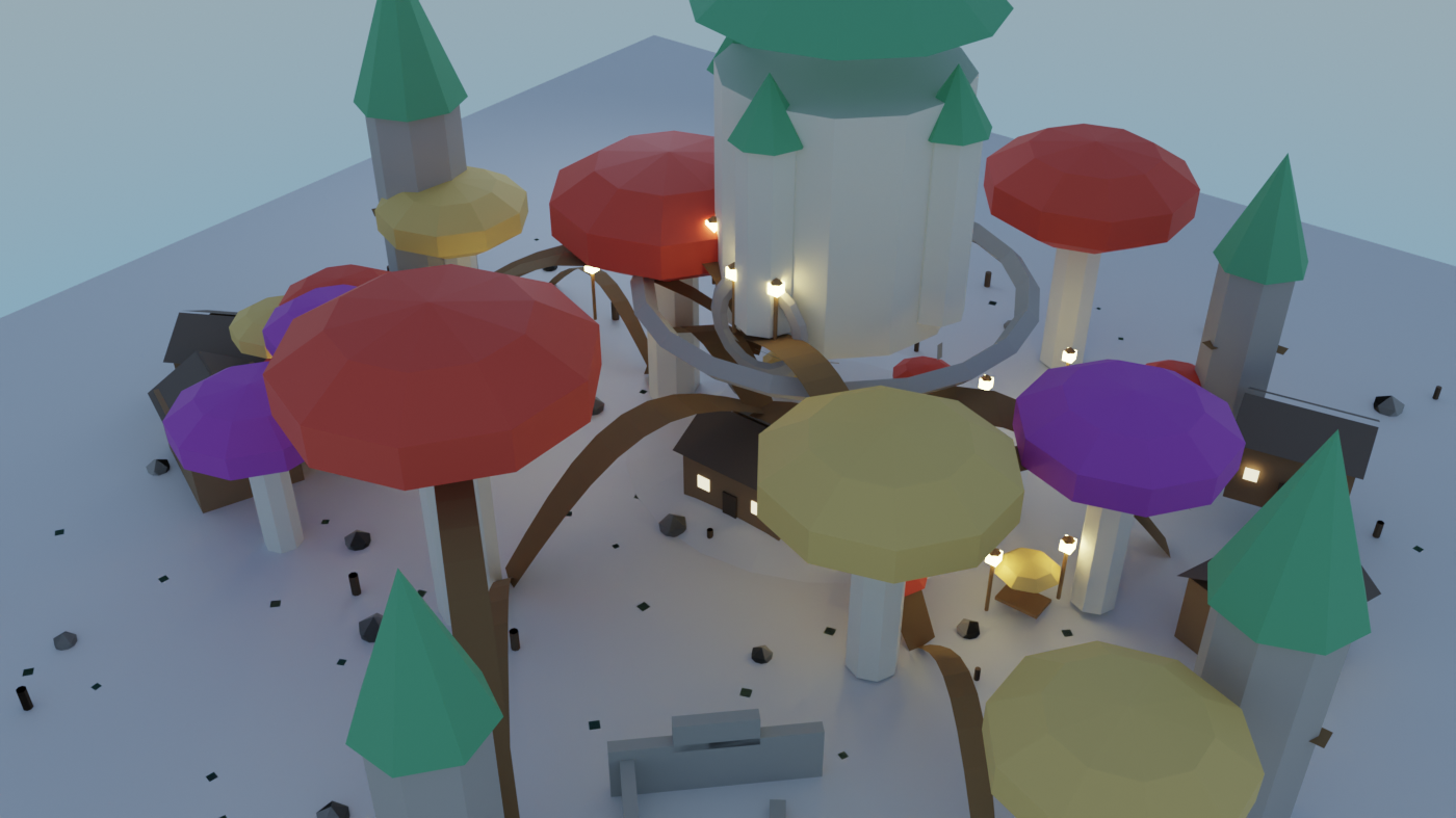 Giant mushroom kingdom