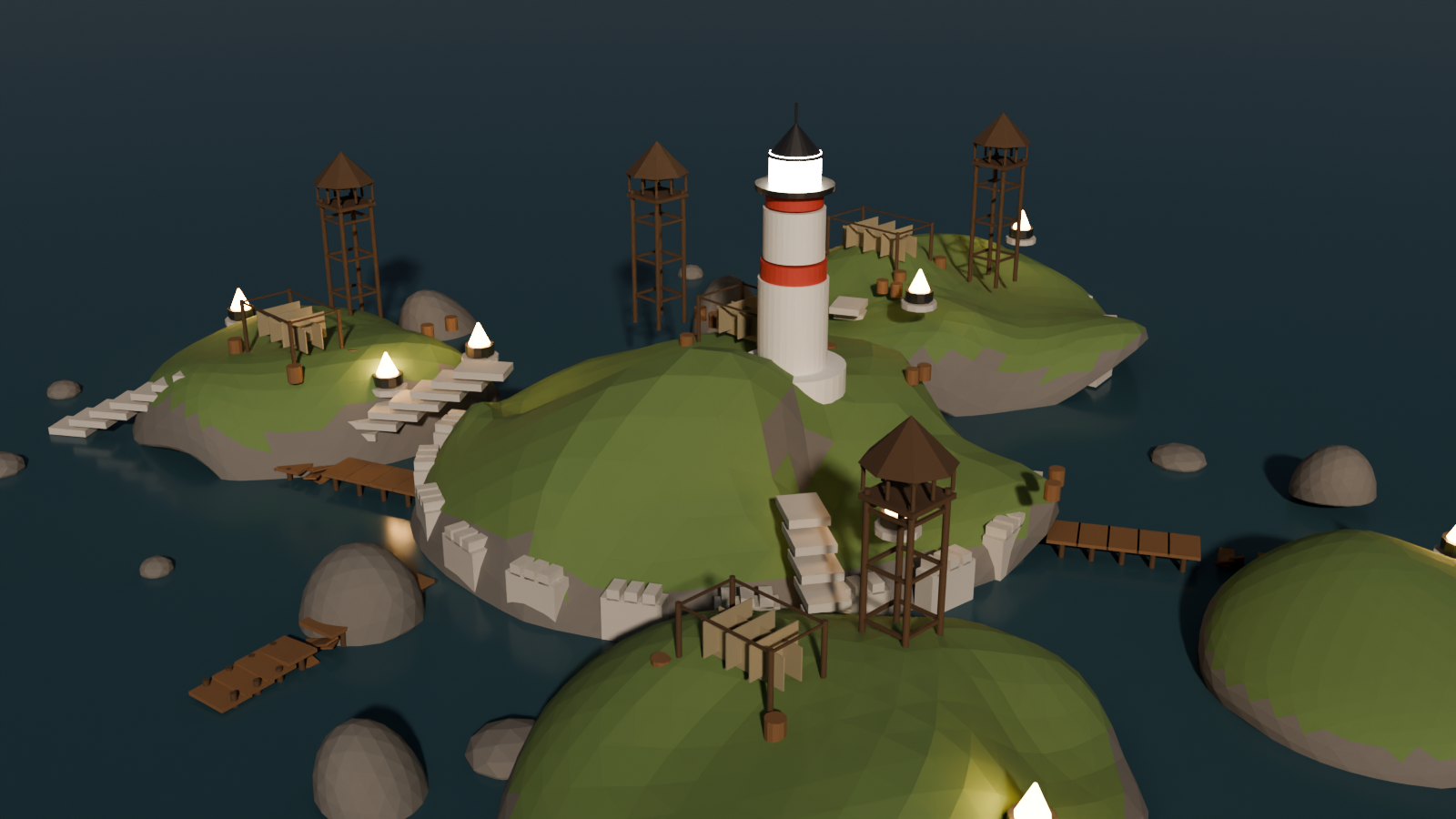 Storm-lashed archipelago